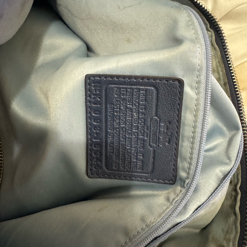 Coach Metallic Blue python Shoulder Bag - Picture 5 of 5
